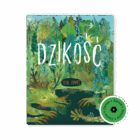 Okładka przedstawia dziki las który w dolnej partii przeradza się w zwierze wilko-podobne.